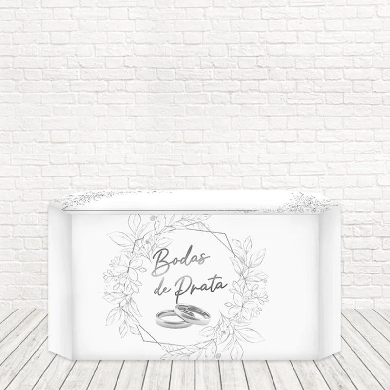 Capa Toalha de Mesa Decorativa Sublimada 3D Tecido Veste Fácil