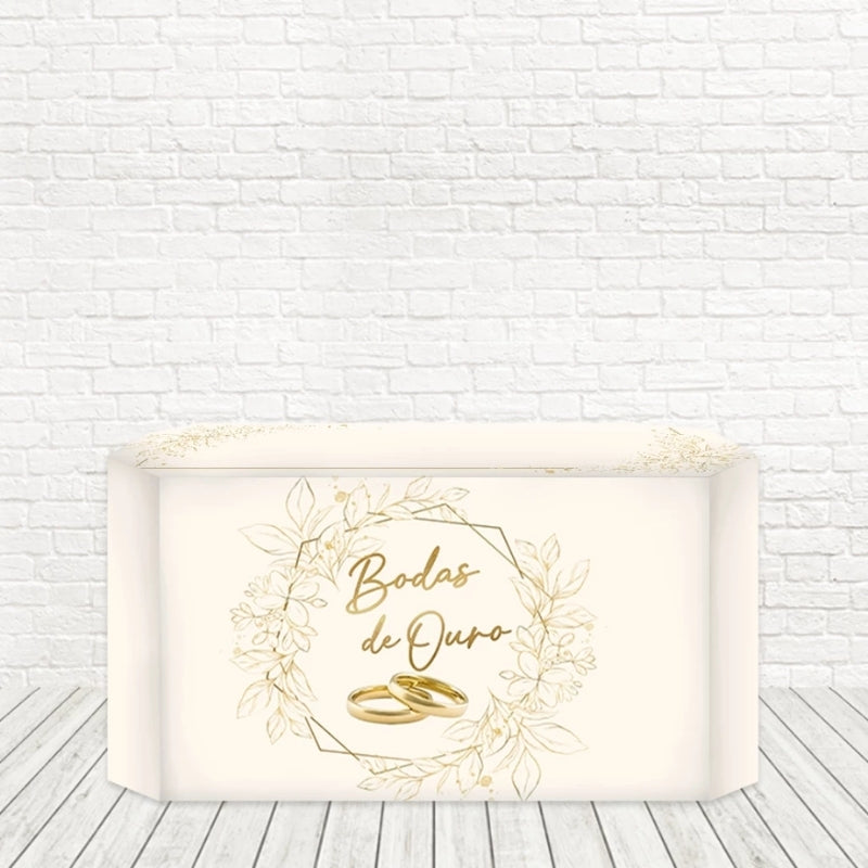 Capa Toalha de Mesa Decorativa Sublimada 3D Tecido Veste Fácil