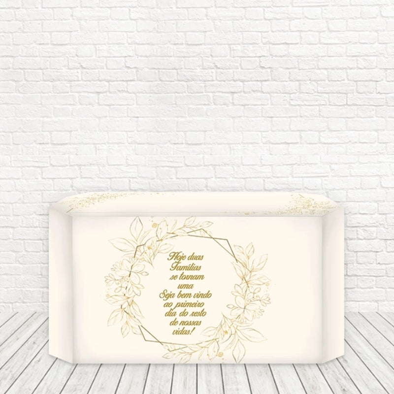 Capa Toalha de Mesa Decorativa Sublimada 3D Tecido Veste Fácil