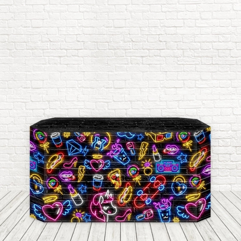 Capa Toalha de Mesa Decorativa Sublimada 3D Tecido Veste Fácil