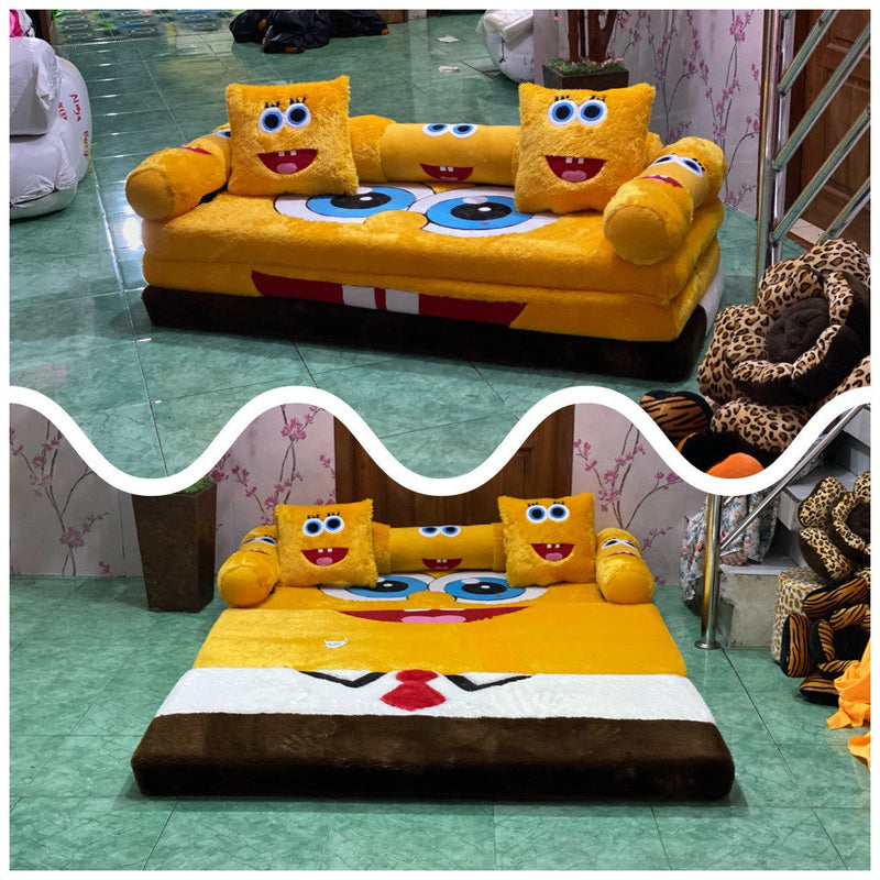 Sofá cama Dobrável 2 em 1 [Bob Esponja]