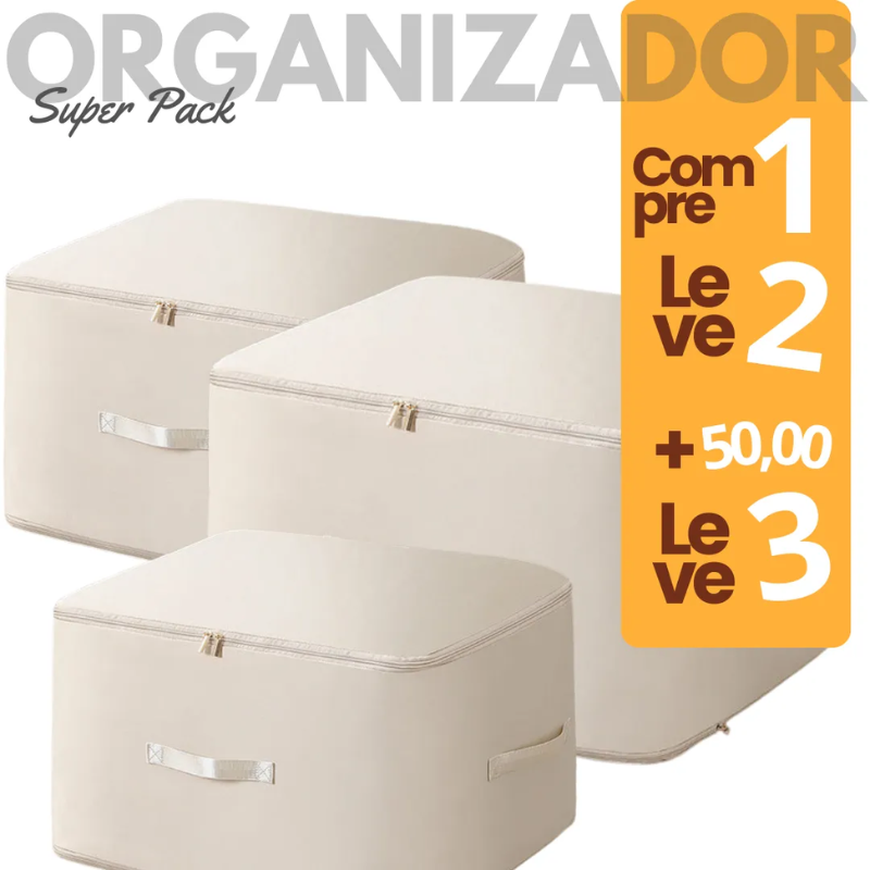 Organizador de Compressão Super Pack – Compre 1 Leve 2