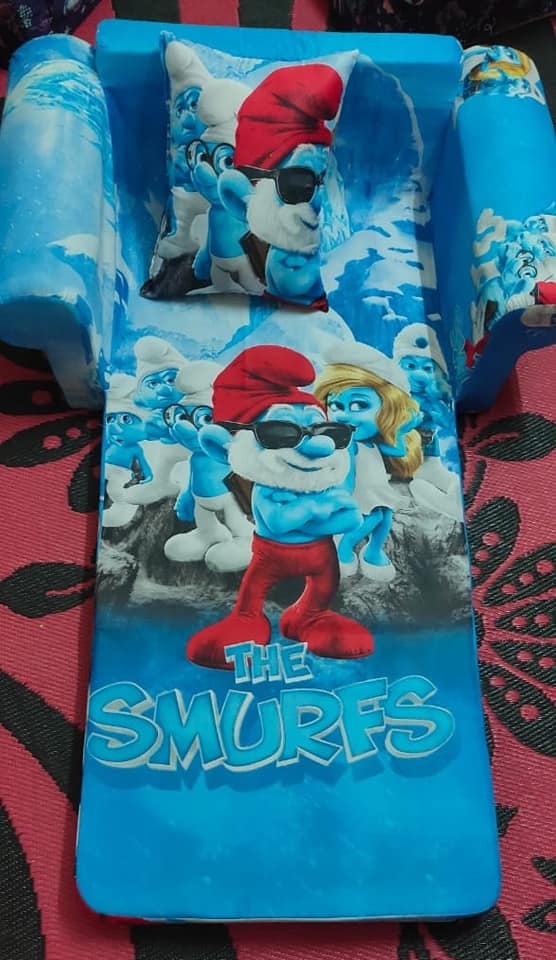 Sofá cama Dobrável 2 em 1 [Smurfs]