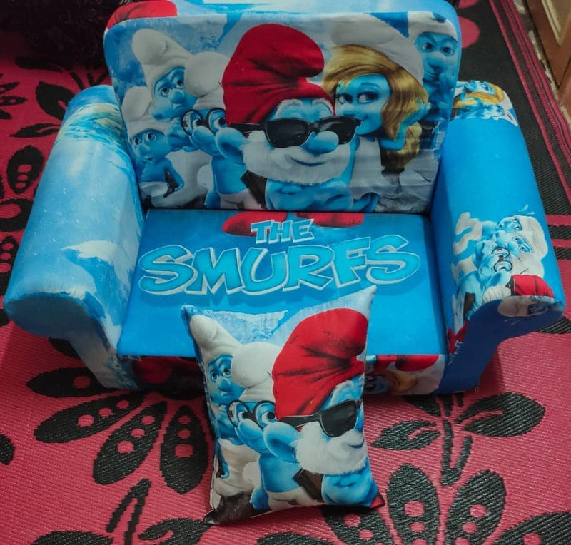 Sofá cama Dobrável 2 em 1 [Smurfs]