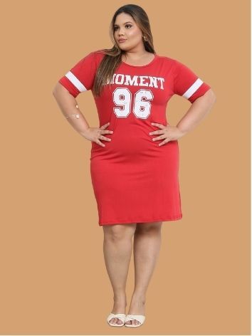 [KIT 3 PEÇAS] Vestido Estampado Plus Size Curve Curvy Camisão Moda Gringa Verão veste até 56 Camisetão Feminino